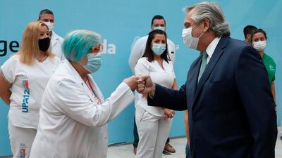 Fernández criticó la mirada "electoral" sobre las medidas sanitarias y recibió apoyo de los gobernadores
