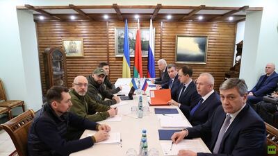 Rusia y de Ucrania terminaron la tercera ronda de negociaciones en Bielorrusia