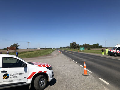 Corredores Viales instaló puestos de seguridad vial ante gran circulación de turistas en rutas nacionales
