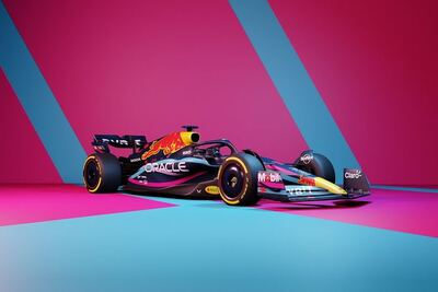Red Bull presentó el nuevo monoplaza de Checo Pérez y Max Verstappen para el GP de Miami