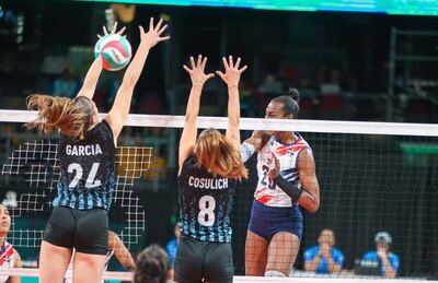 Selección argentina de vóley: Las Panteras no pudieron ante las dominicanas