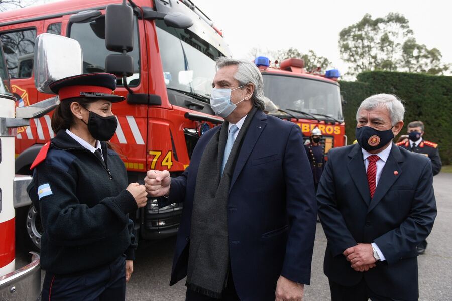 Alberto Fernández anunció la promulgación de la ley de Fortalecimiento del Sistema de Bomberos Voluntarios