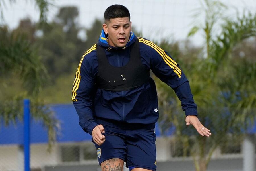 Marcos Rojo volvió a entrenarse con Boca
