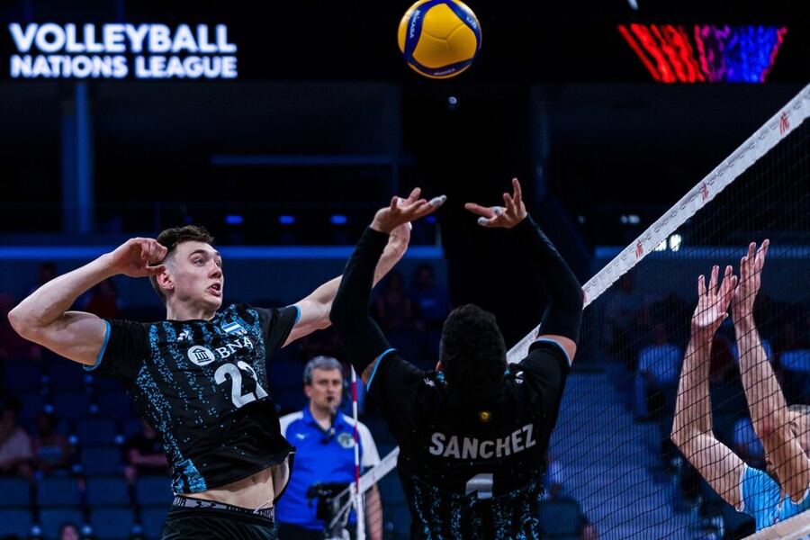 Voleibol: Argentina perdió ante Eslovenia por la Nations League