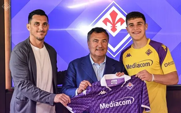 Gino Infantino fue presentado como refuerzo de Fiorentina