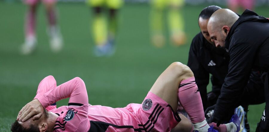 Messi sufrió una estremecedora patada en el partido contra Nashville SC por la Concachampions