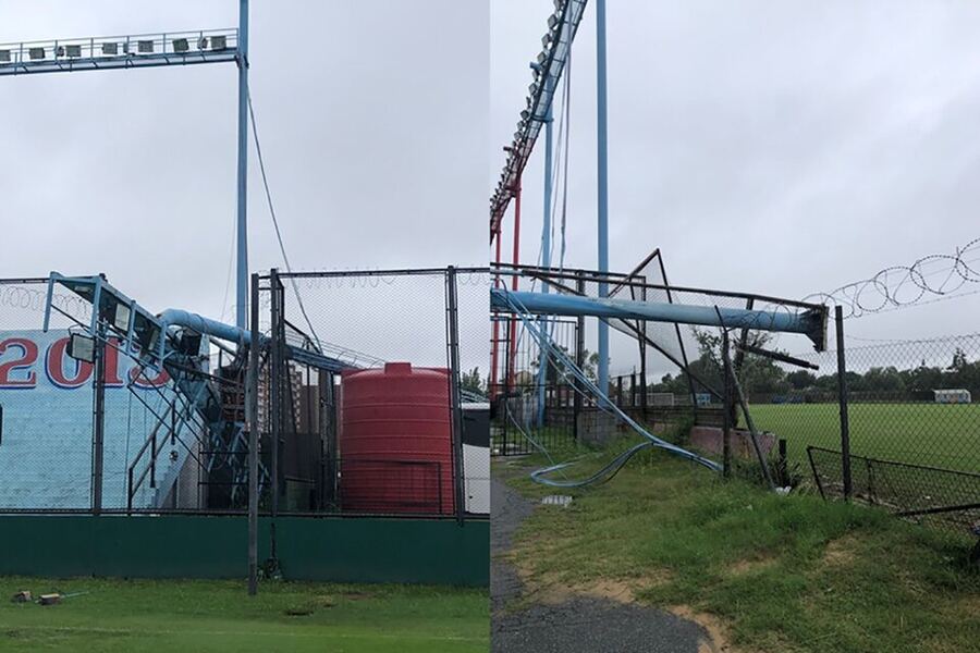 La tormenta no perdonó a los clubes