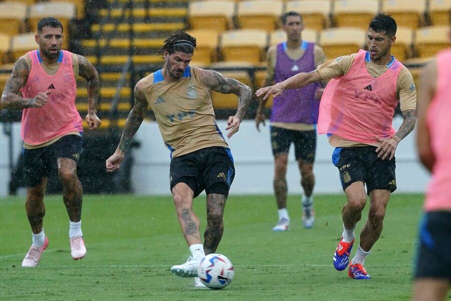 Copa América: Argentina trabajó pensando en el debut ante Canadá