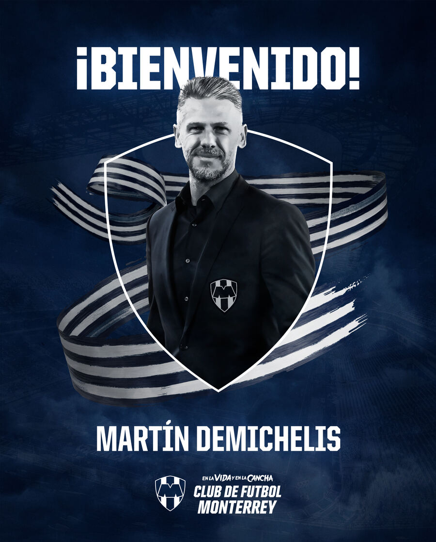 Tras su ida de River, Demichelis fue presentado como entrenador del Monterrey de México